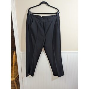 ME+EM Black Tailored Tapered Trousers AW23TW722 US 12 Eco Viscose Blend Pants